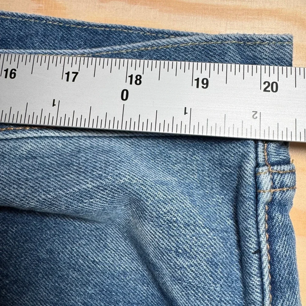 Levis 501 CT Jeans Mens 40x32 Medium Wash Blue Stretch Tapered Button Fly Denim‎